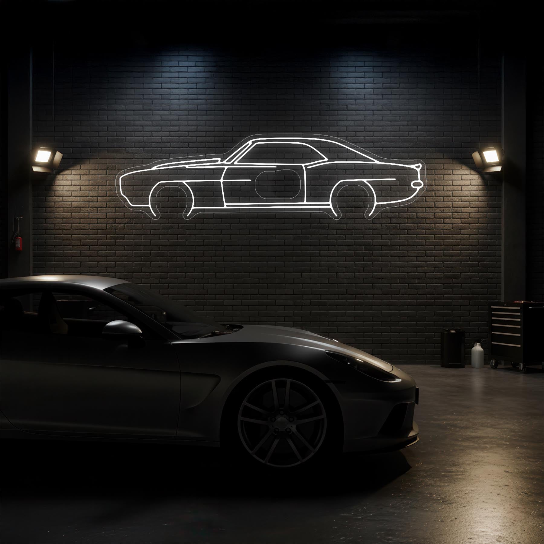 Camaro 1969 Neon Silhouette