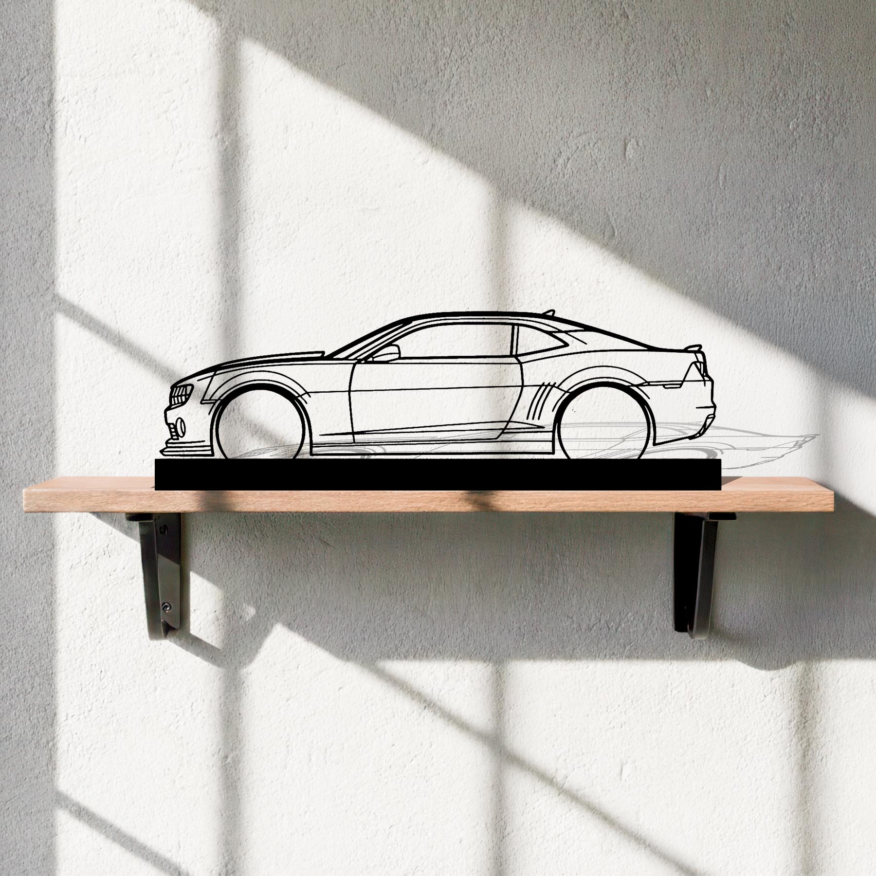 Camaro Silhouette Metal Art Stand