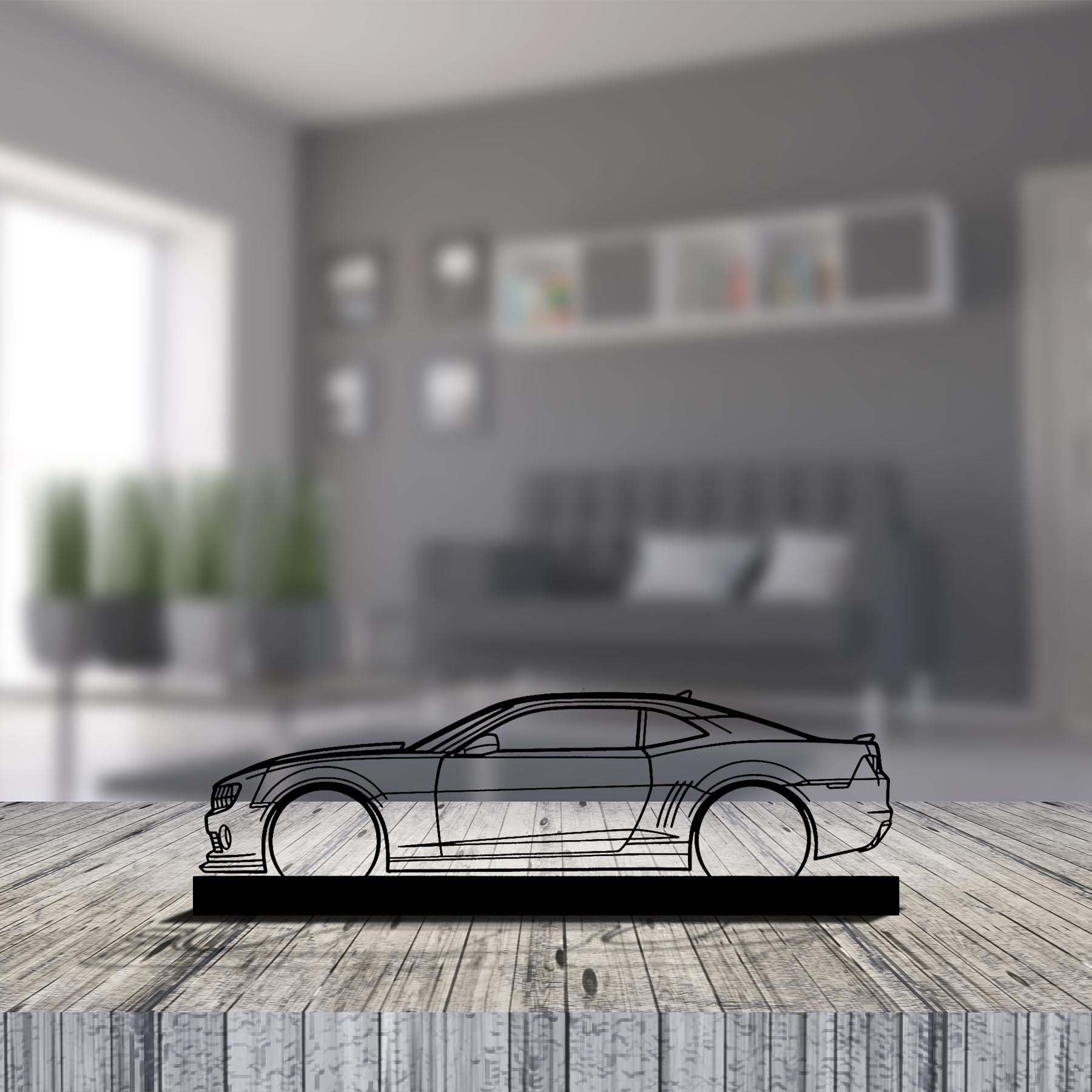Camaro Silhouette Metal Art Stand