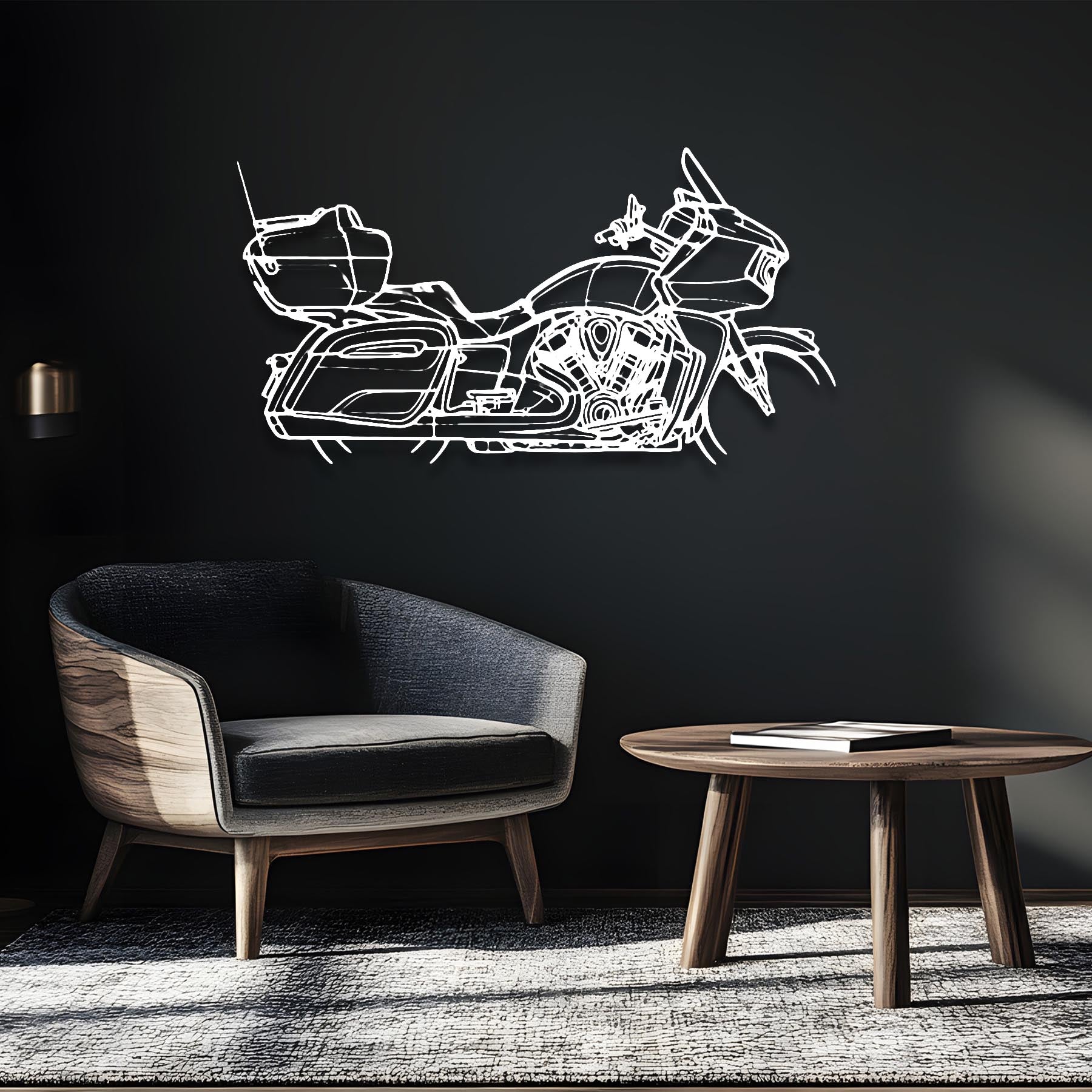 Challenger Pursuit 2022 Silhouette Metal Wall Art