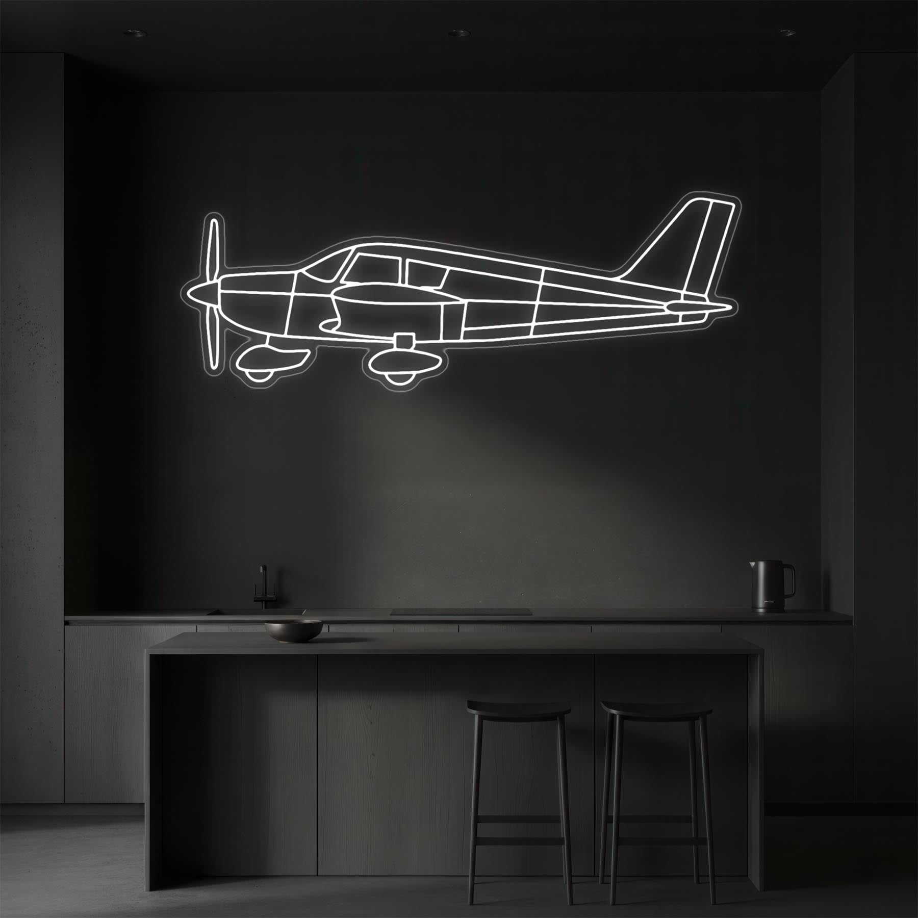 Cherokee PA-28-140 Neon Silhouette