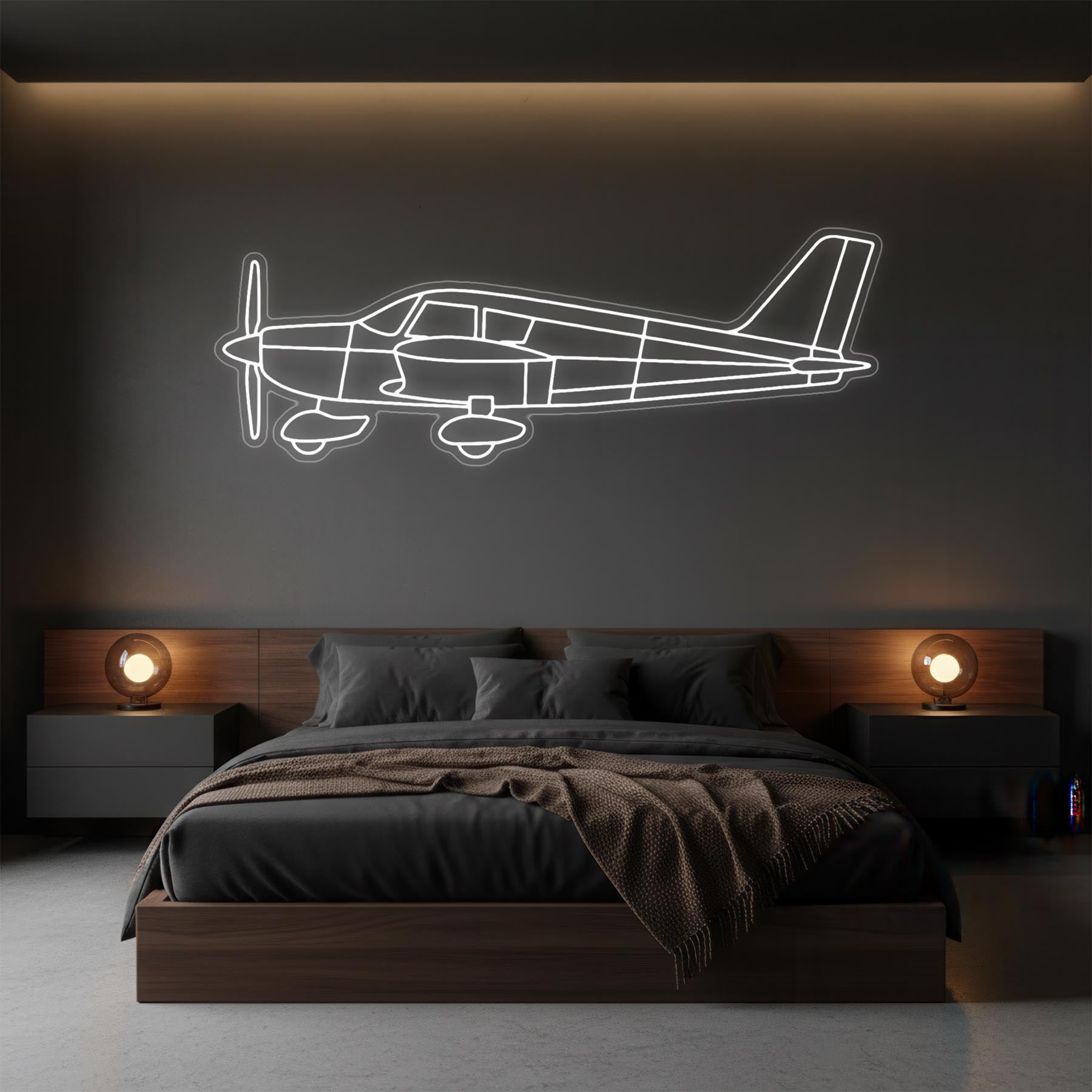 Cherokee PA-28-140 Neon Silhouette