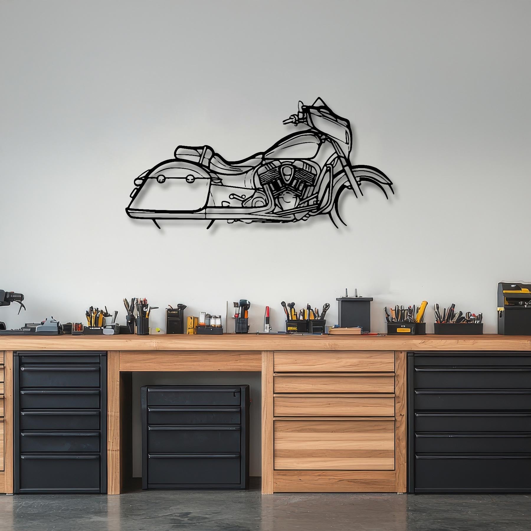 Chieftain 2018 Silhouette Metal Wall Art