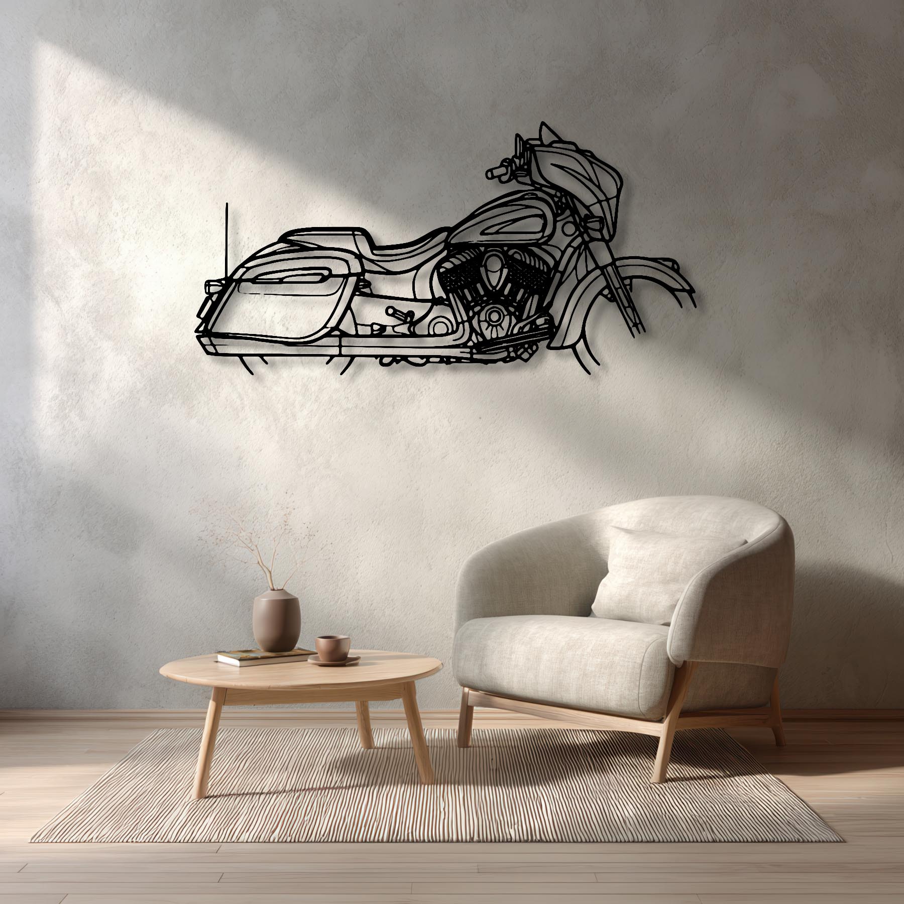 Chieftain Limited 2023 Silhouette Metal Wall Art