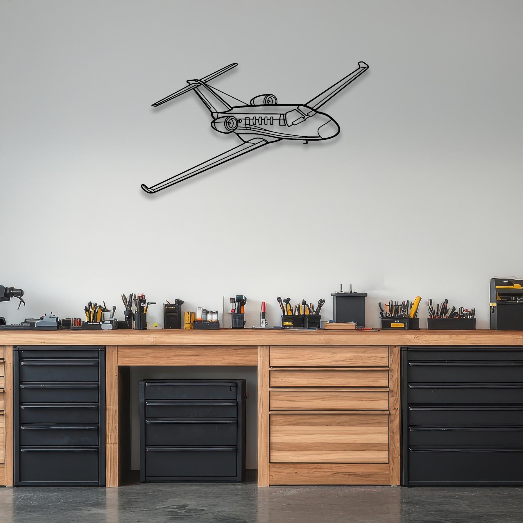 Citation M2 Angle Metal Aircraft Wall Art - NCP0049