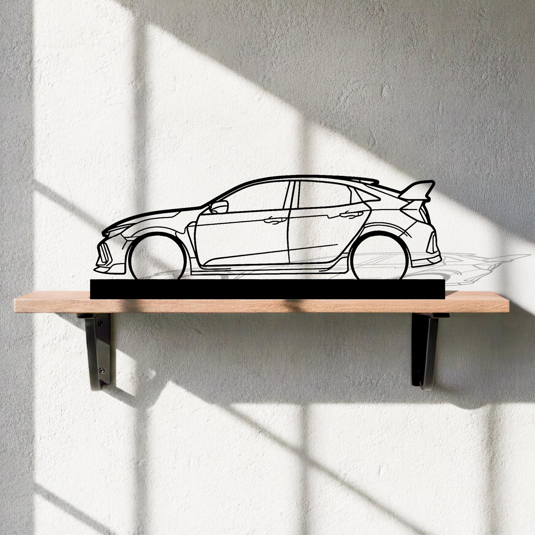 Civic Type R FK8 Silhouette Metal Art Stand