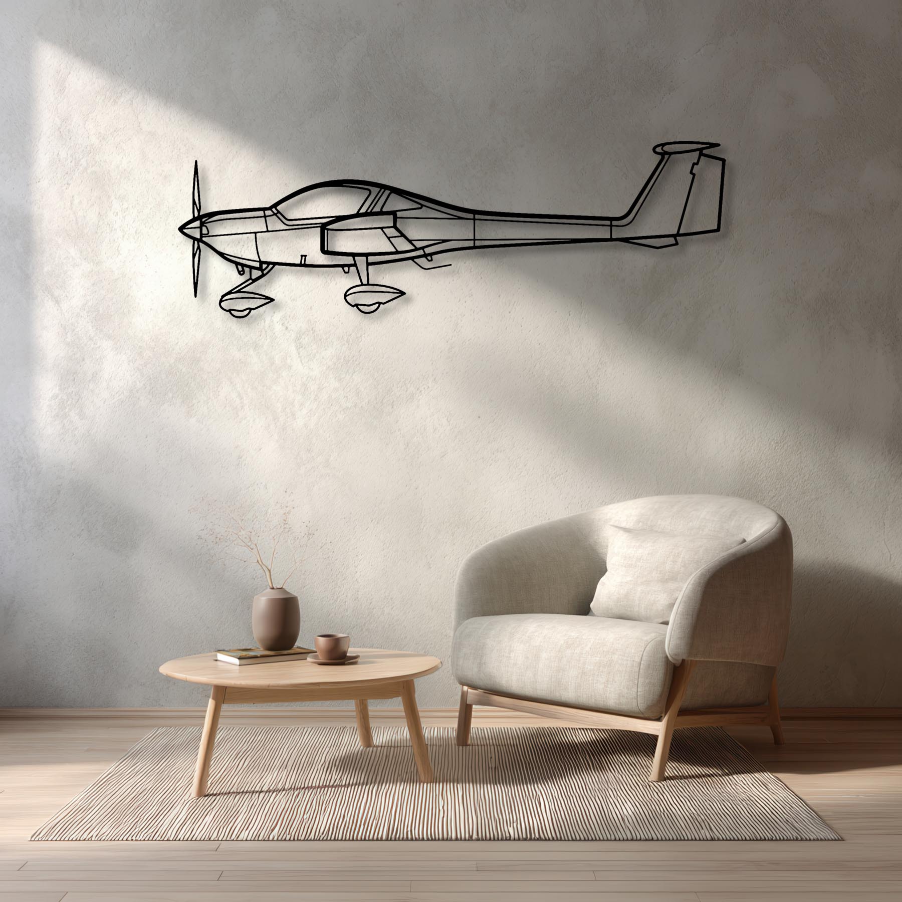 DA20 Metal Aircraft Wall Art - NCP0168