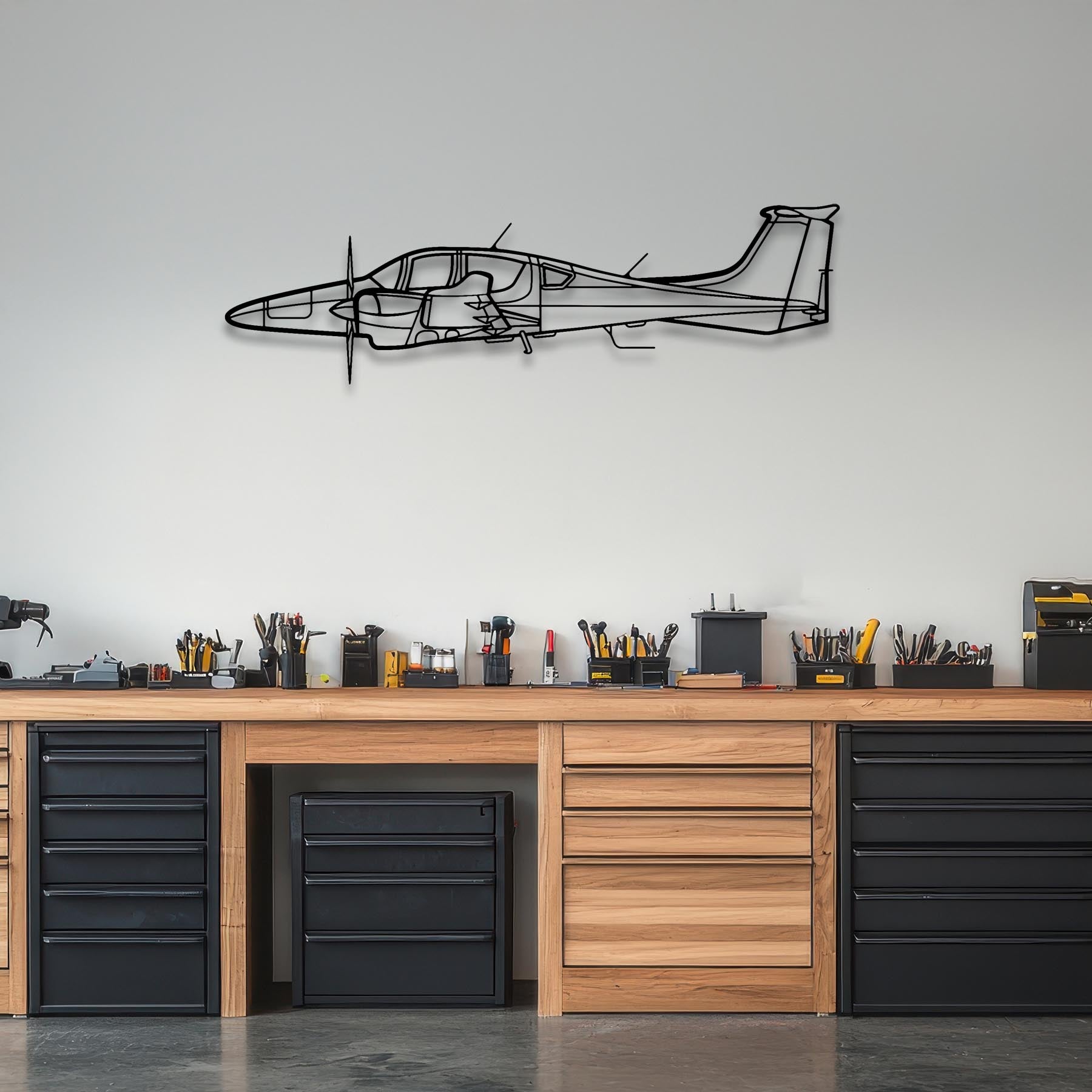 DA62 Metal Aircraft Wall Art - NCP0056