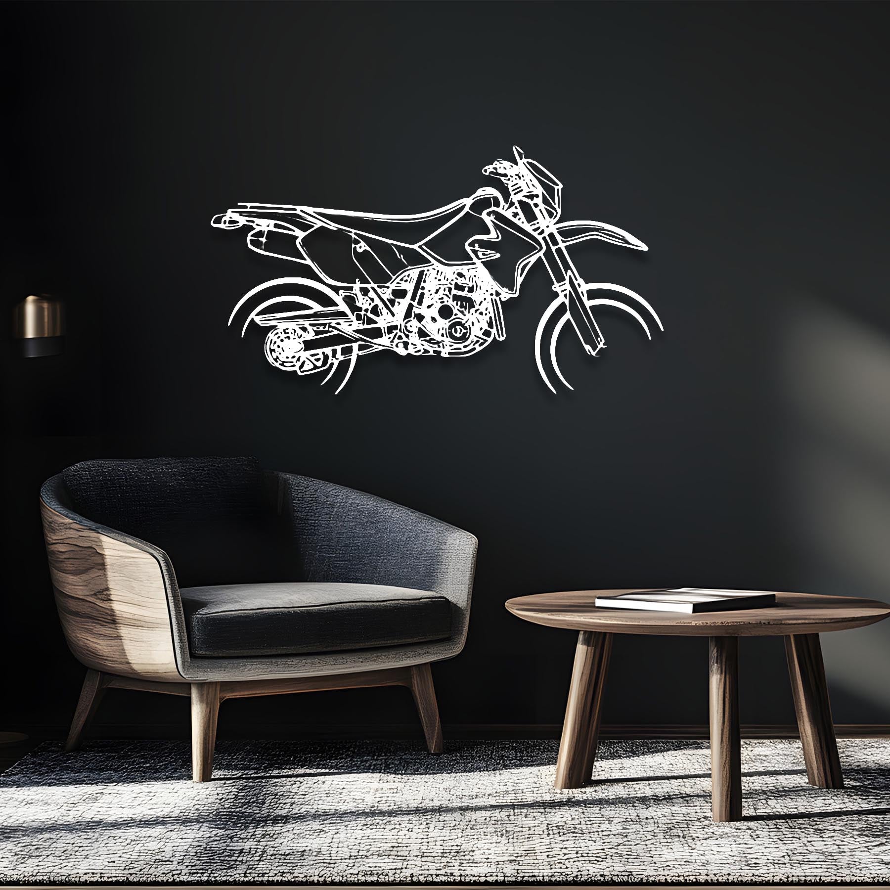 DRZ 400SM Silhouette Metal Wall Art