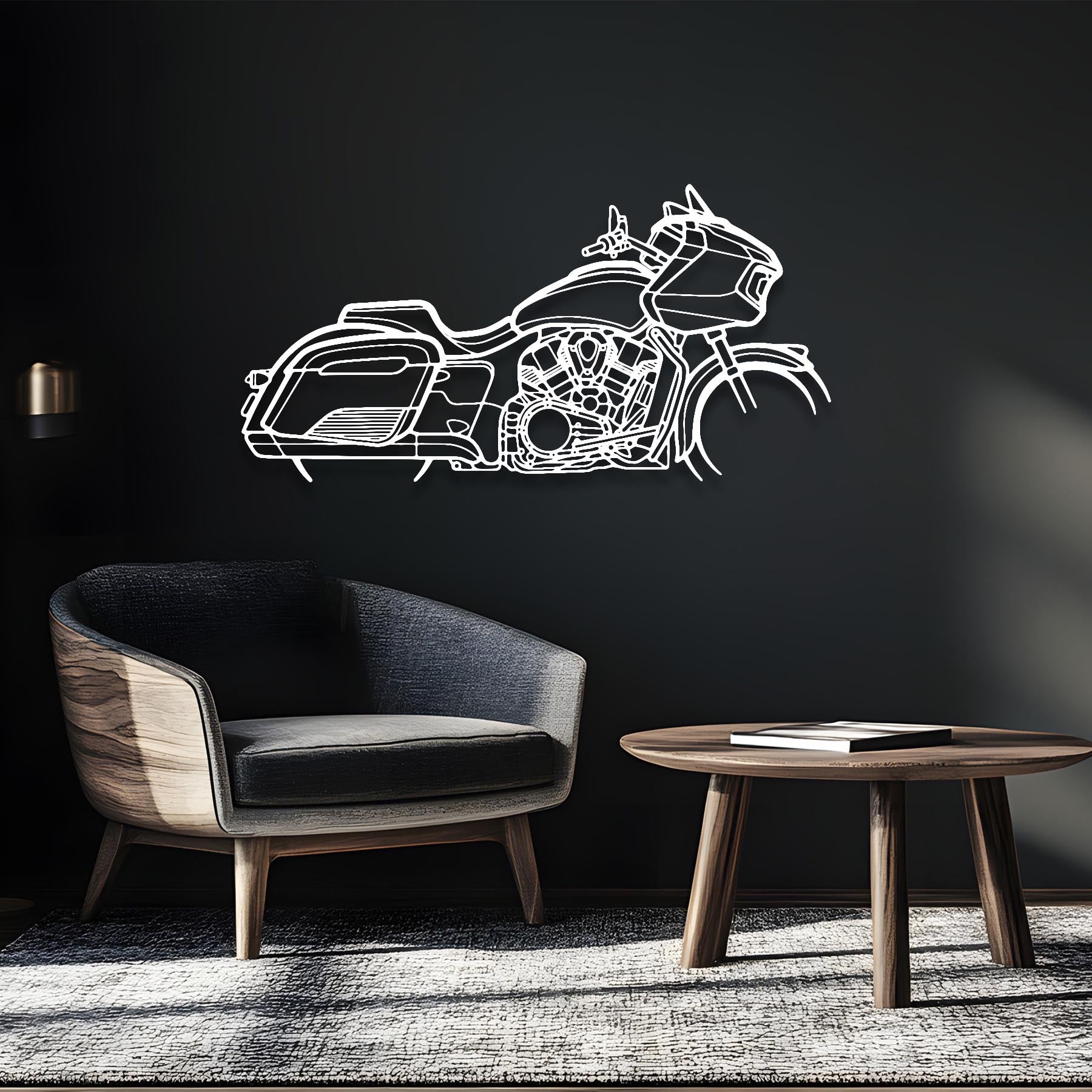 Dark Horse Silhouette Metal Wall Art