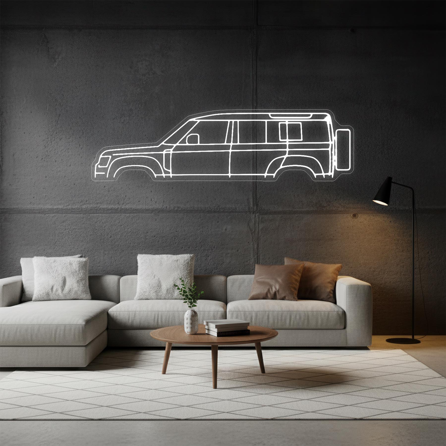 Defender 110 2024 Neon Silhouette