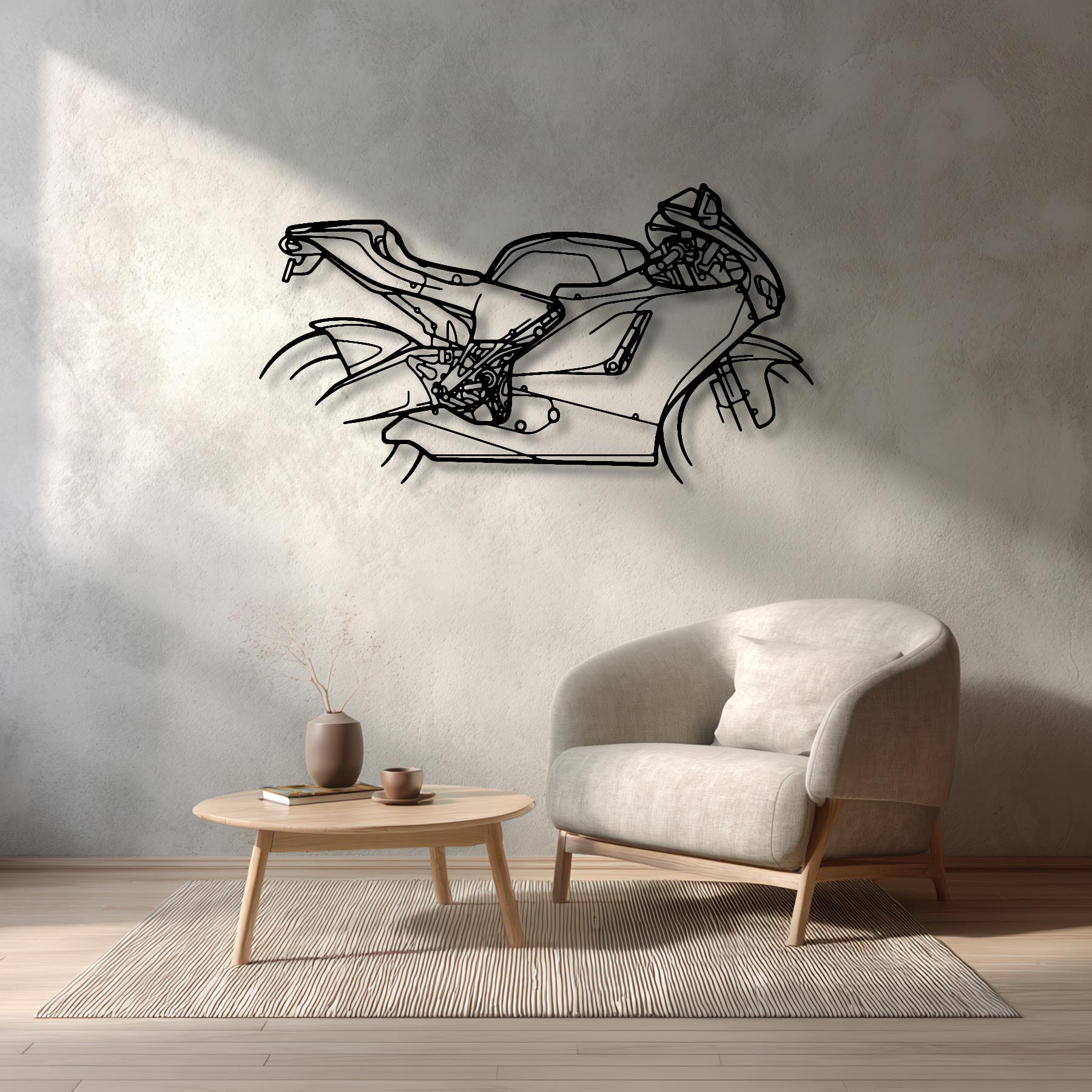 Desmosedici 2008 Silhouette Metal Wall Art