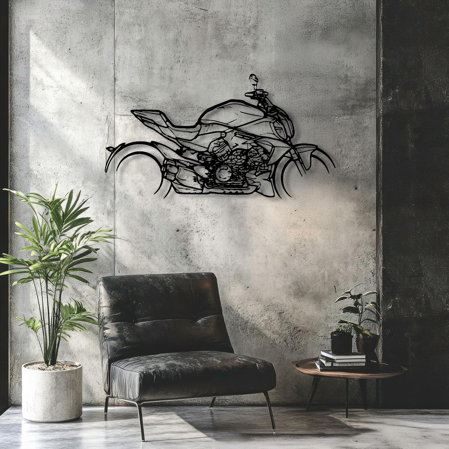 Diavel V4 2023 Silhouette Metal Wall Art
