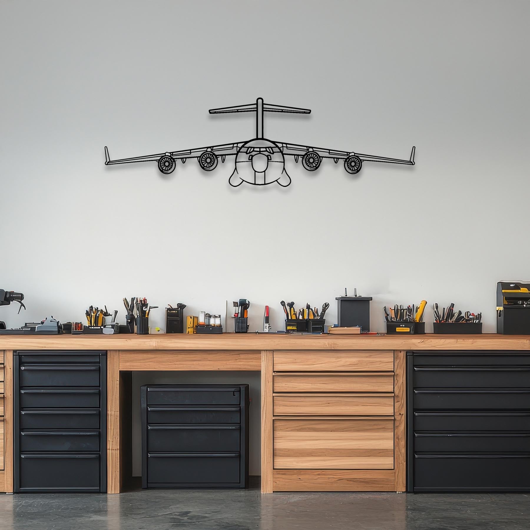 Douglas MD-11 Front Metal Aircraft Wall Art - NCP0171