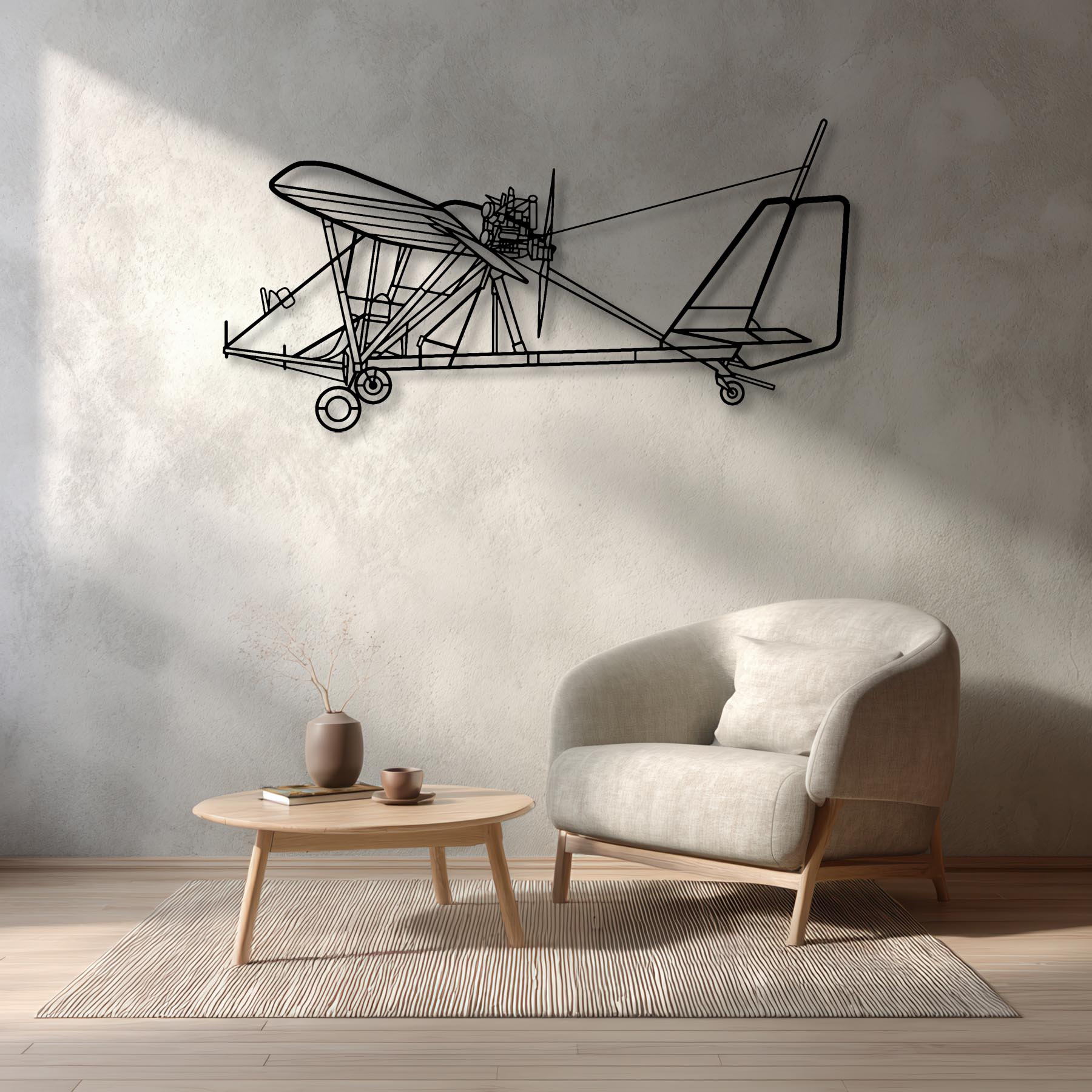 Dragonfly C Metal Aircraft Wall Art - NCP0419