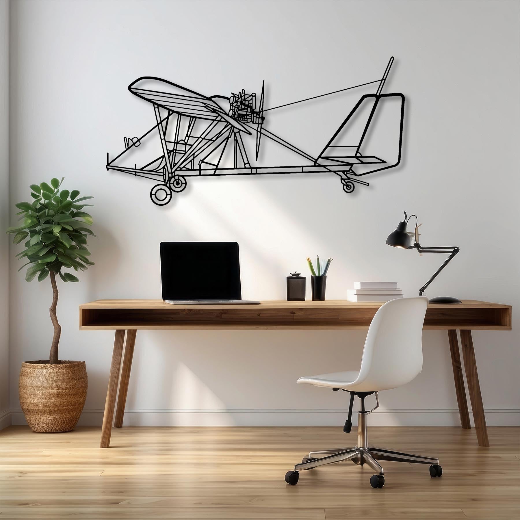 Dragonfly C Metal Aircraft Wall Art - NCP0419