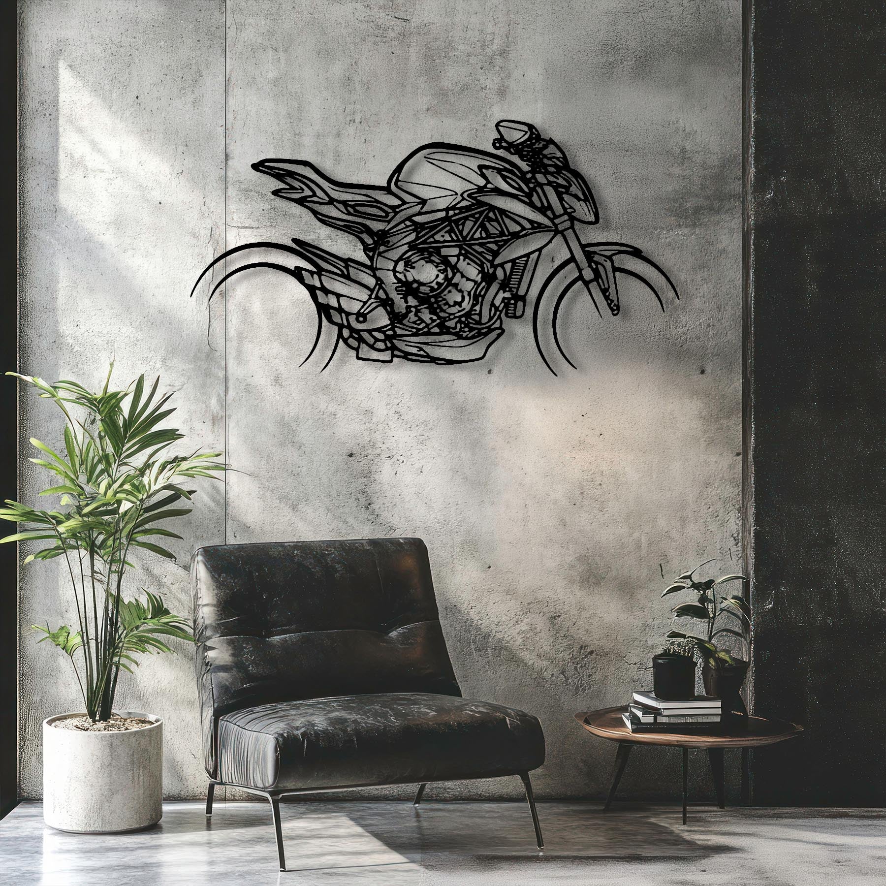 Dragster 800RR Silhouette Metal Wall Art