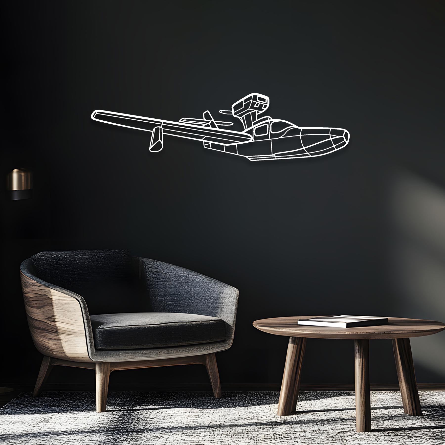 E-2D Hawkeye Metal Aircraft Wall Art - NCP0172