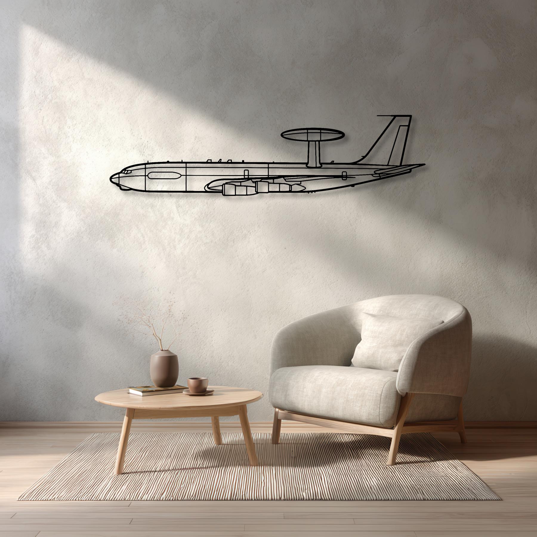 E-3G Sentry Metal Aircraft Wall Art - NCP0273