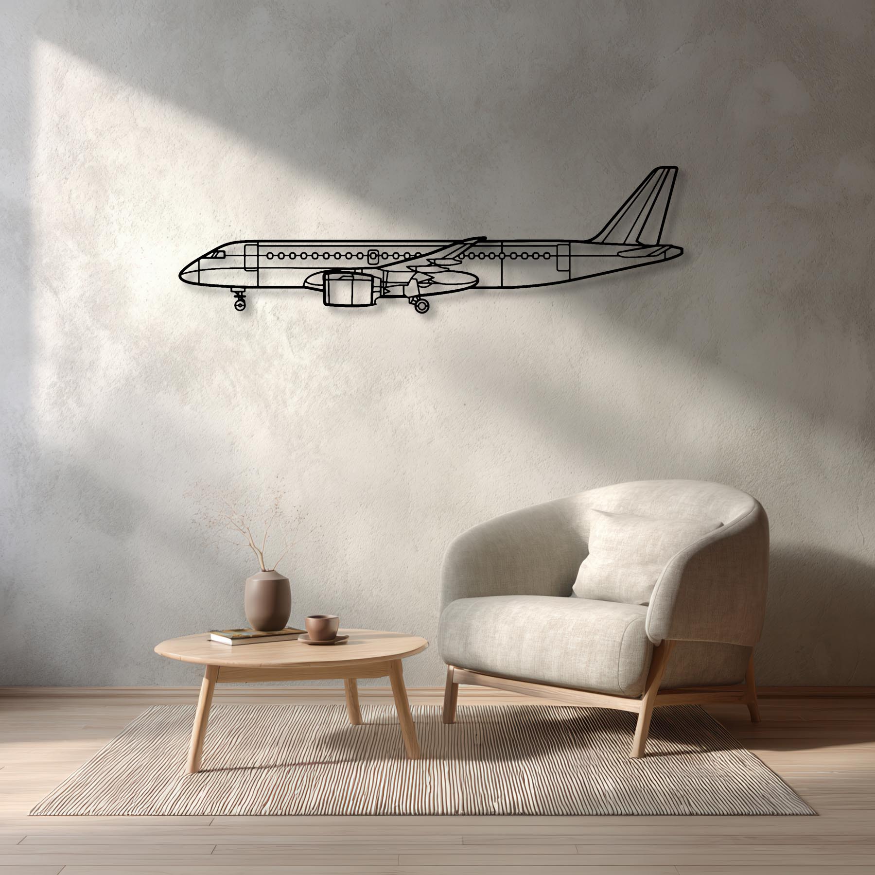 E190-E2 Metal Aircraft Wall Art - NCP0274