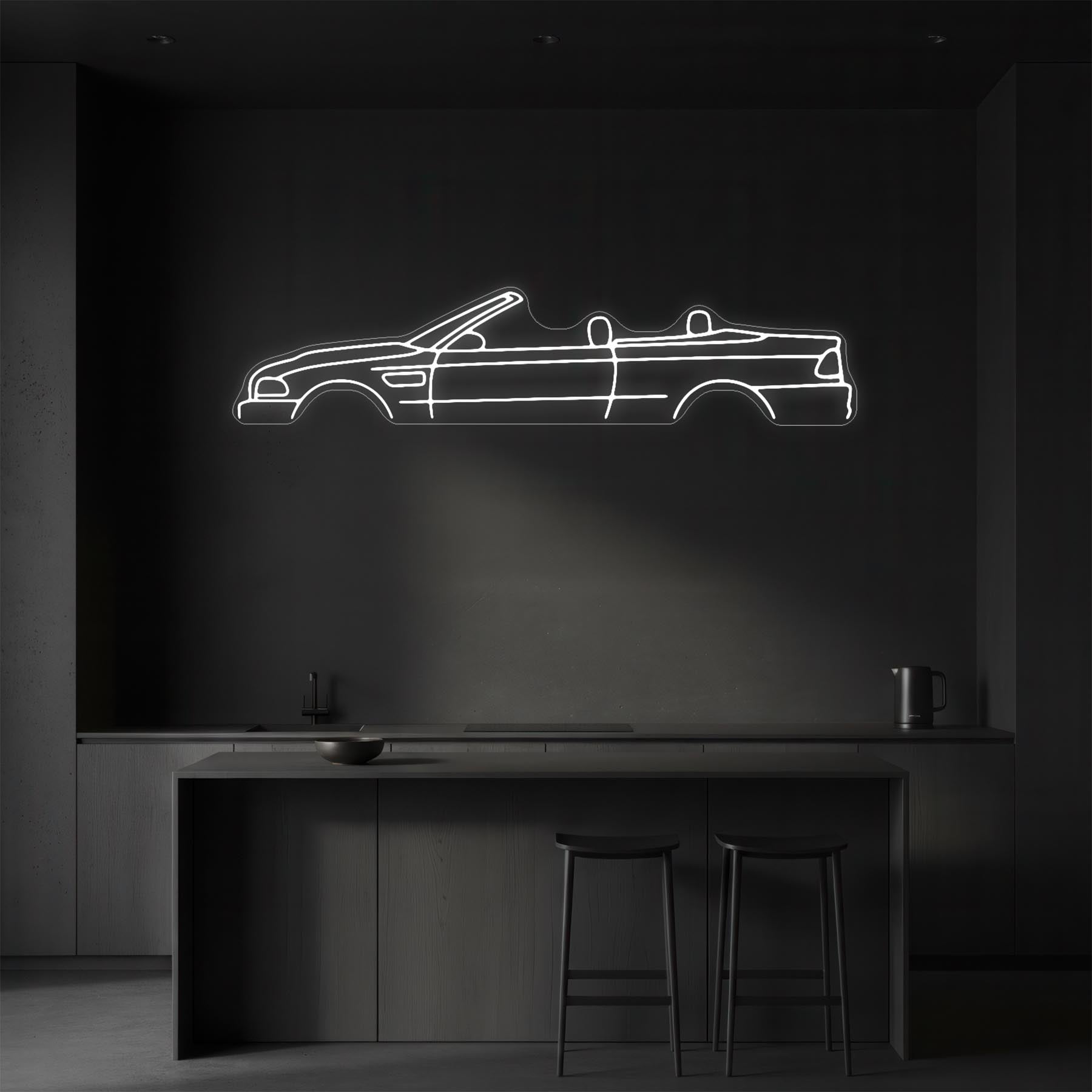 E46 M3 Cabrio Neon Silhouette