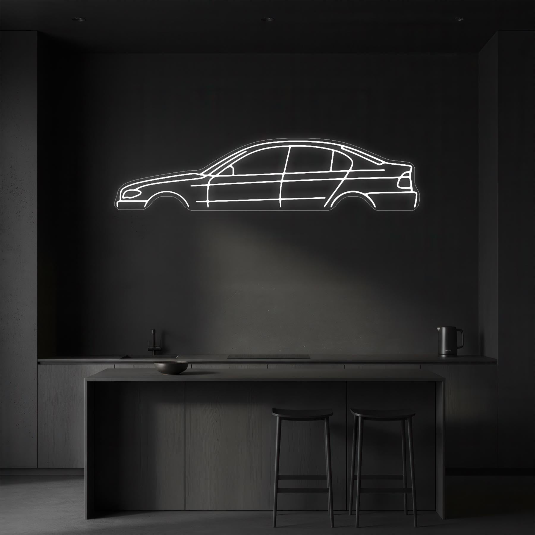 E46 Sedan 2003 Neon Silhouette
