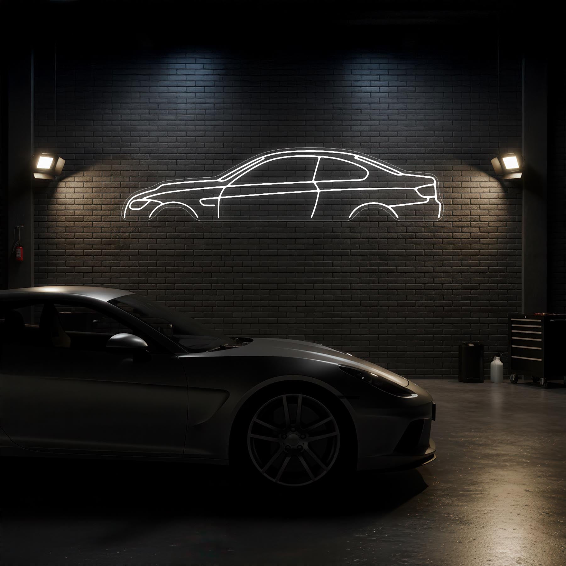 E92 M3 Neon Silhouette