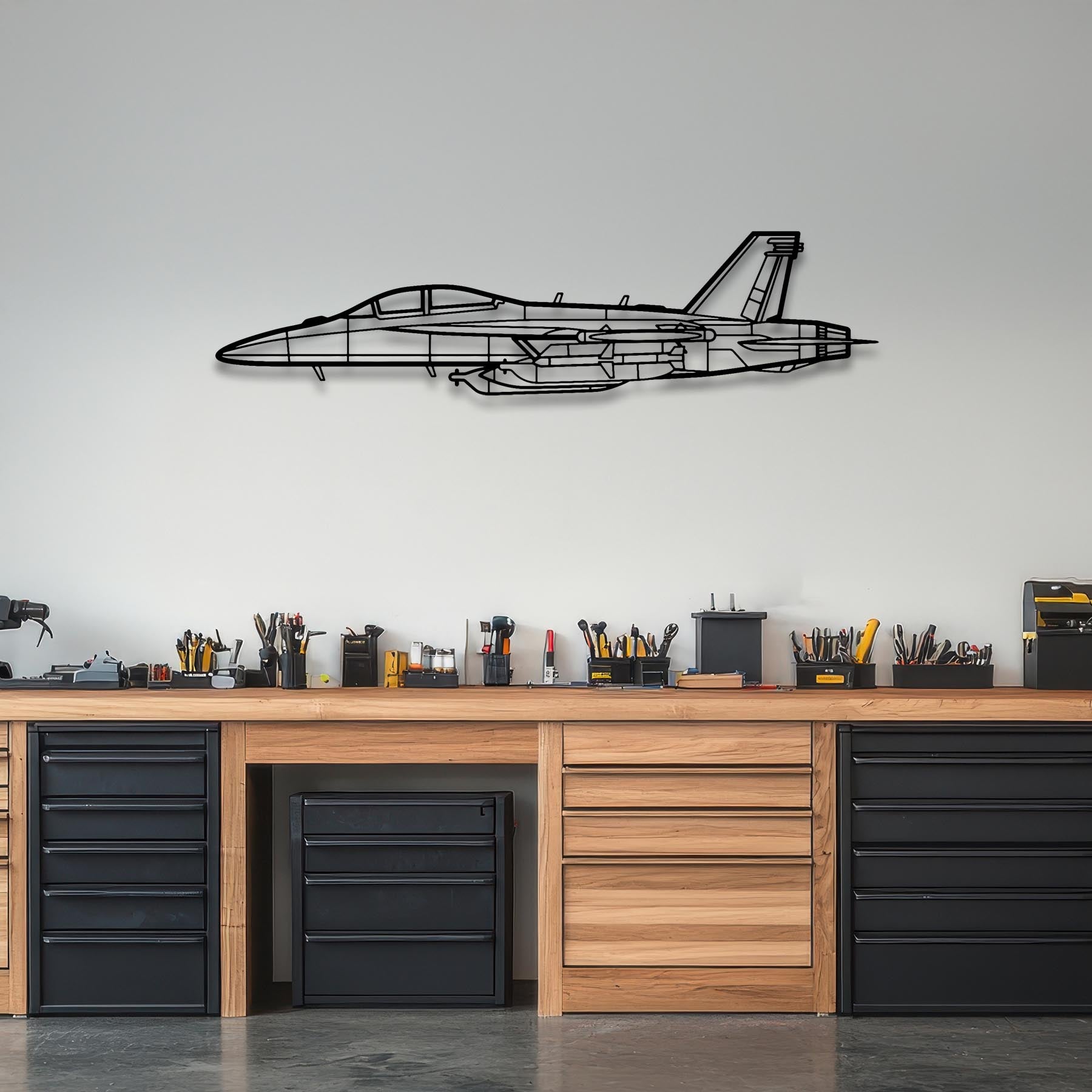 EA-18 Growler Metal Aircraft Wall Art - NCP0063