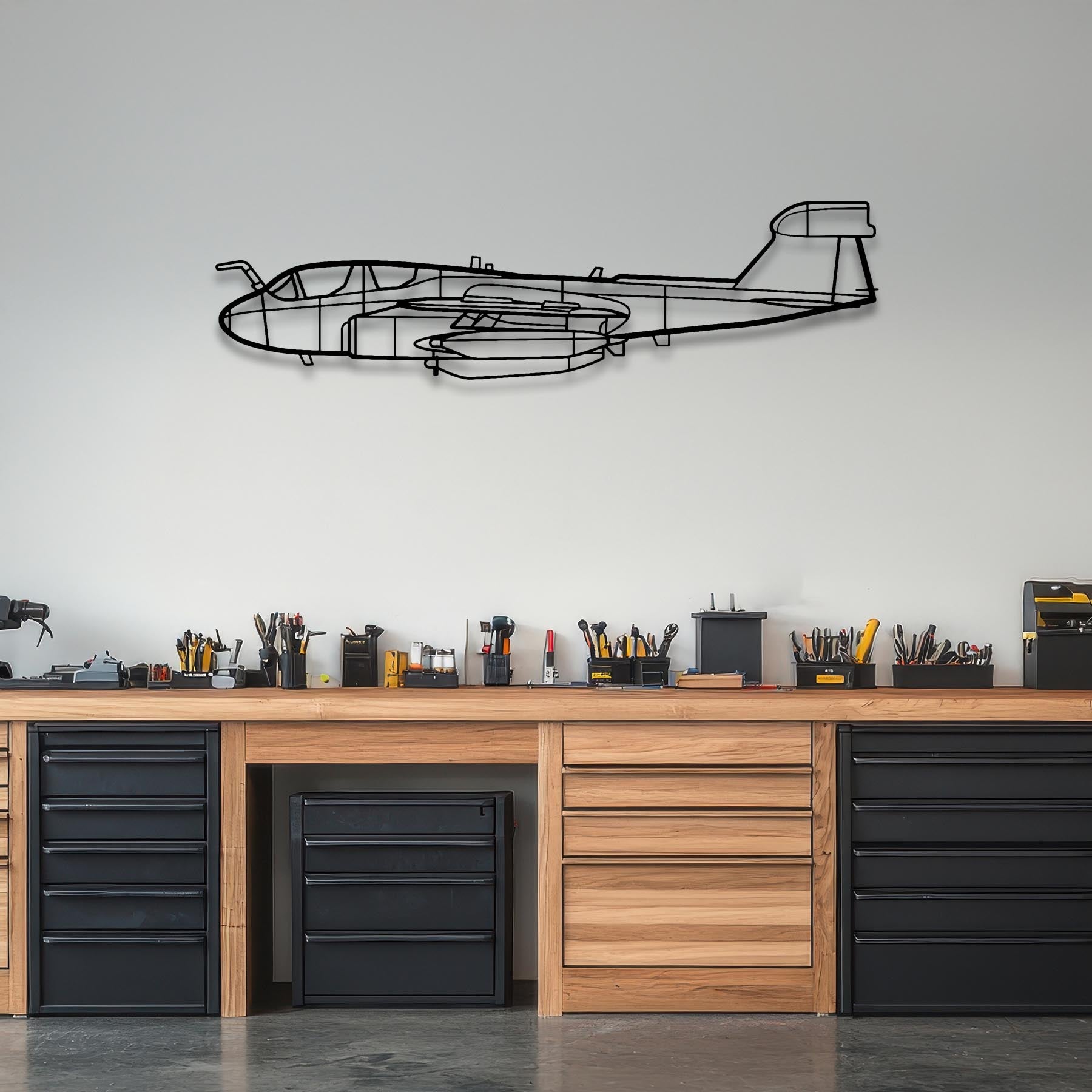 EA-6B Prowler Metal Aircraft Wall Art - NCP0062