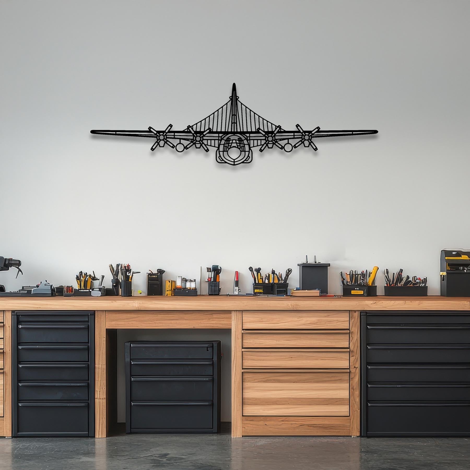 EC-130H Compass Call Front Metal Aircraft Wall Art - NCP0175