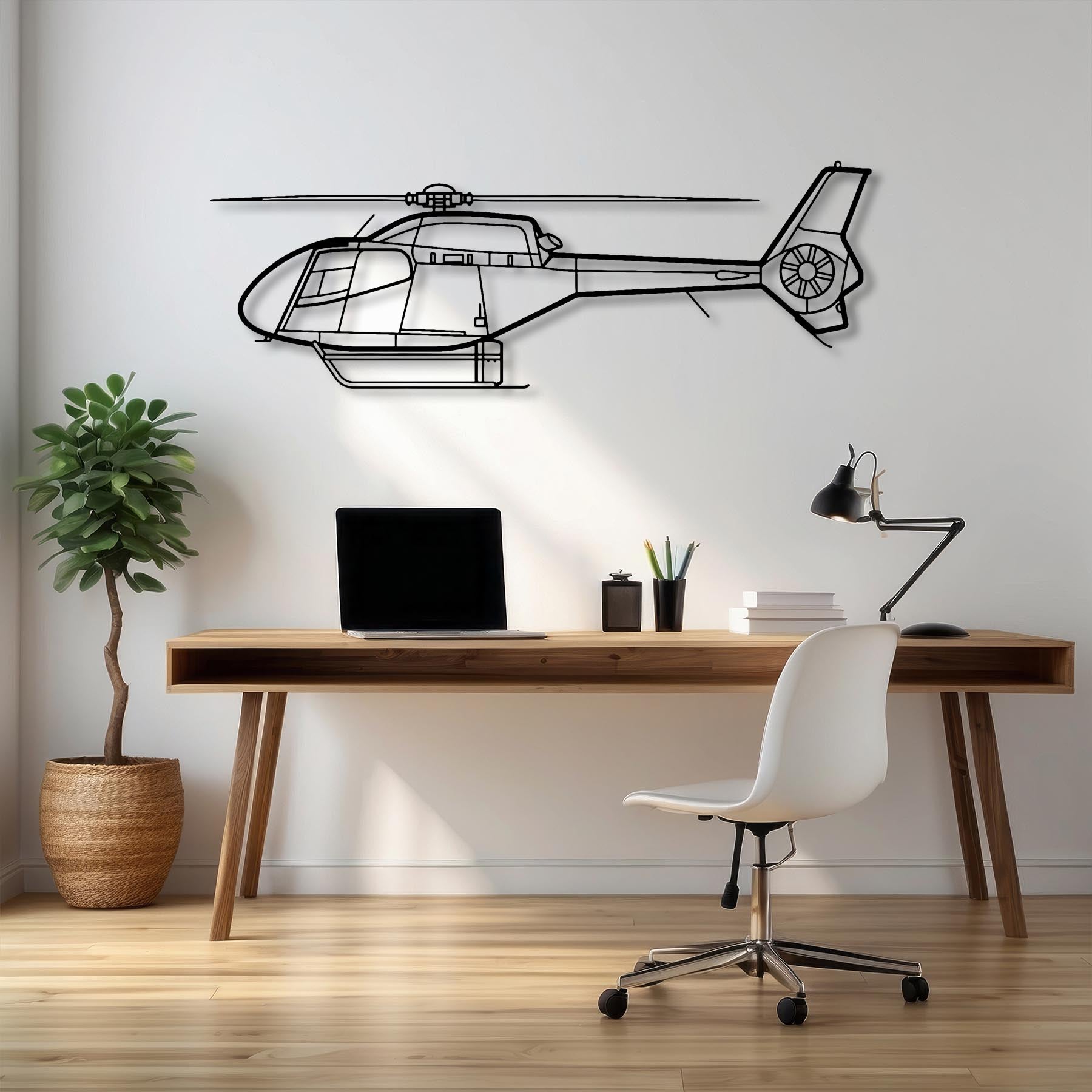 EC120 Metal Aircraft Wall Art - NCP0064