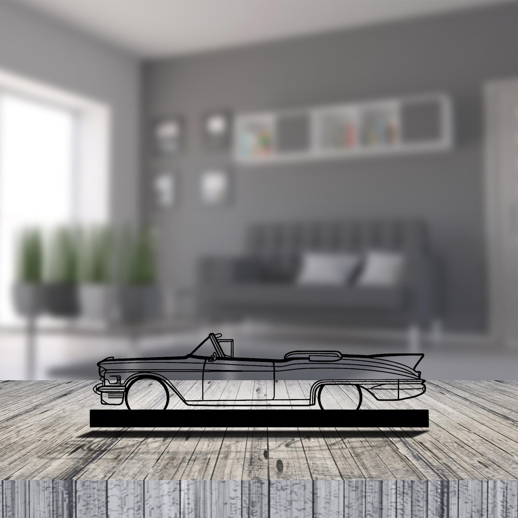 Eldorado Biarritz 1958 convertible Silhouette Metal Art Stand