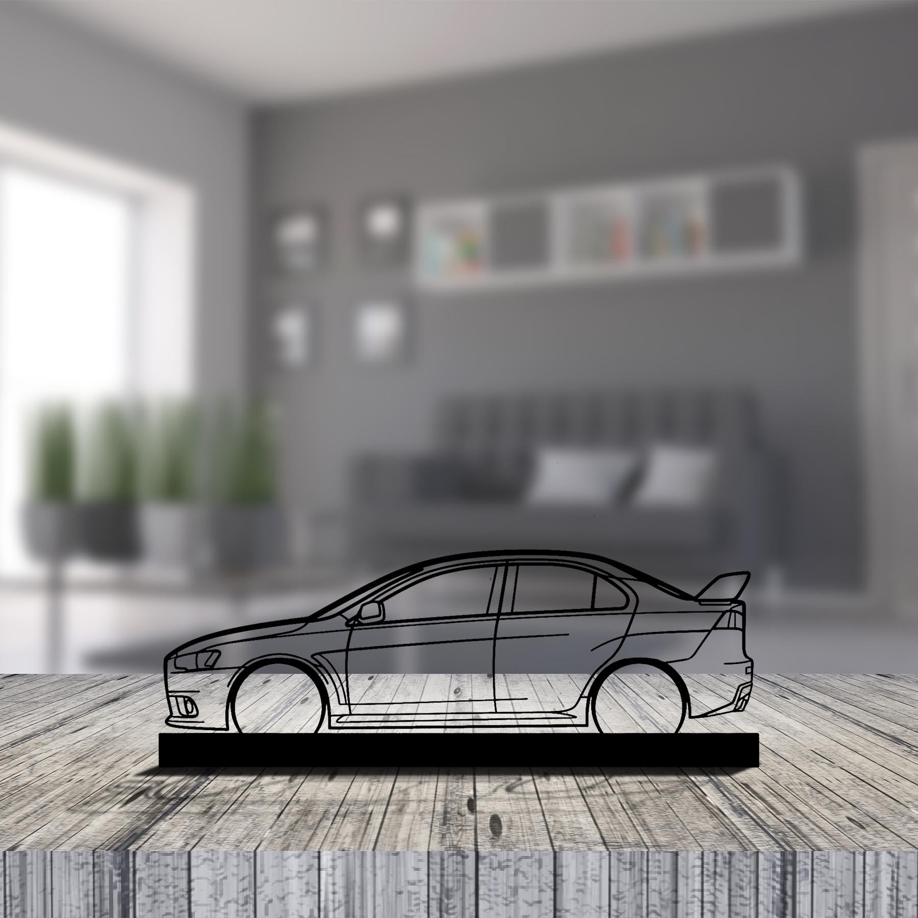 Evo X Silhouette Metal Art Stand