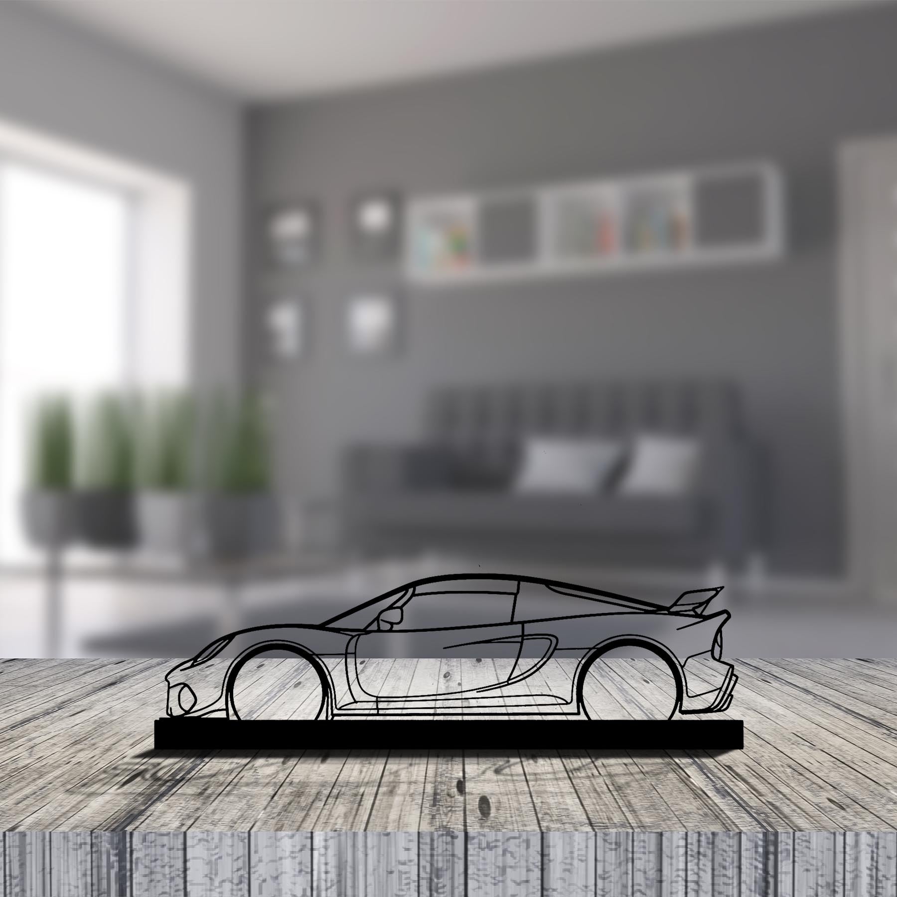 Exige 390 Silhouette Metal Art Stand