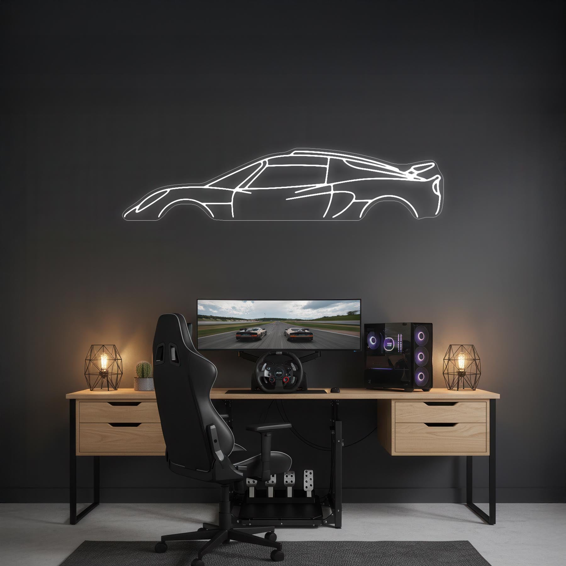 Exige S 2007 Neon Silhouette