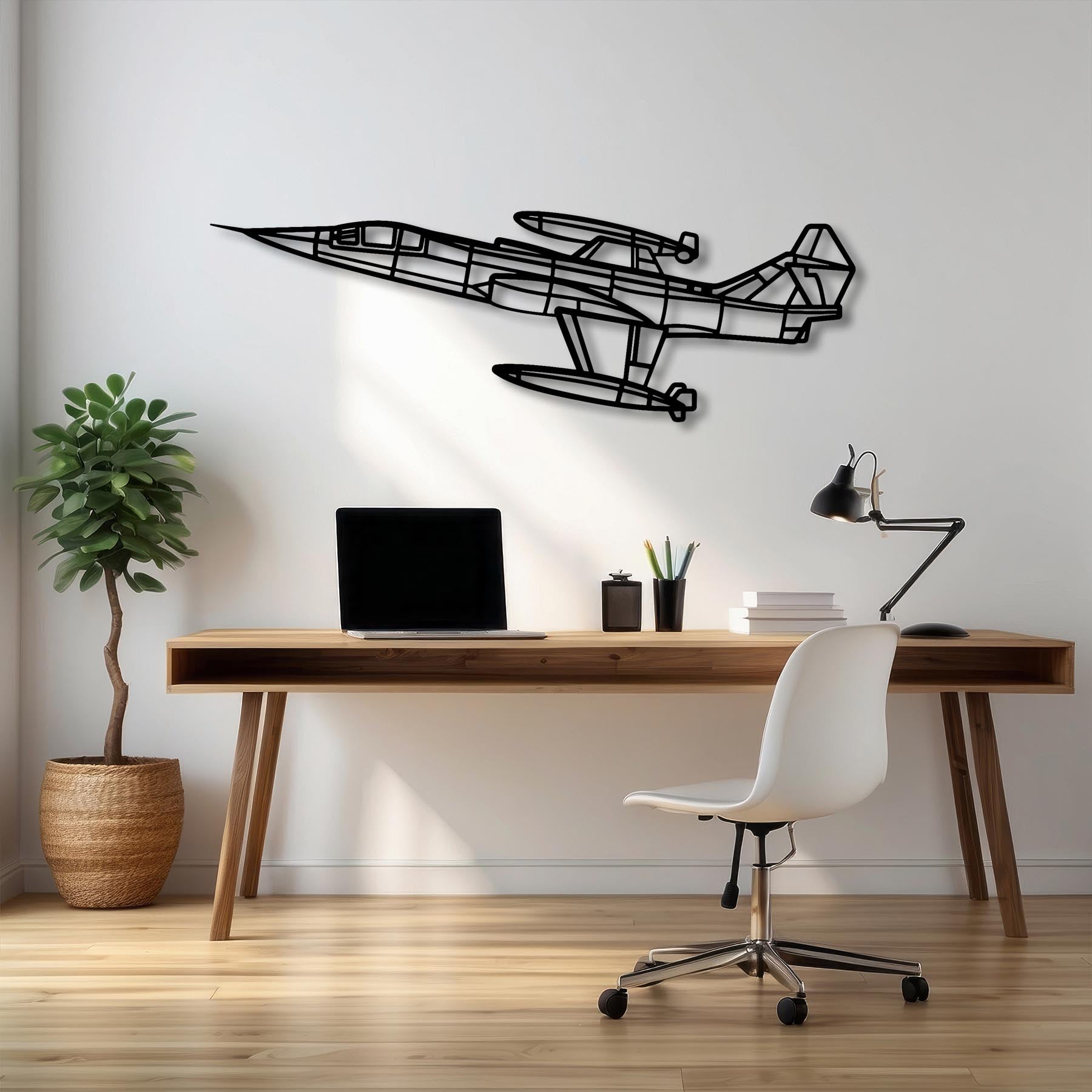 F-104G Starfighter Angle Metal Aircraft Wall Art - NCP0562