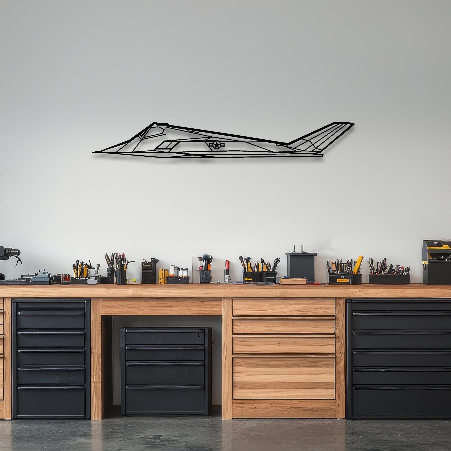 F-117 Nighthawk Metal Aircraft Wall Art - NCP0084