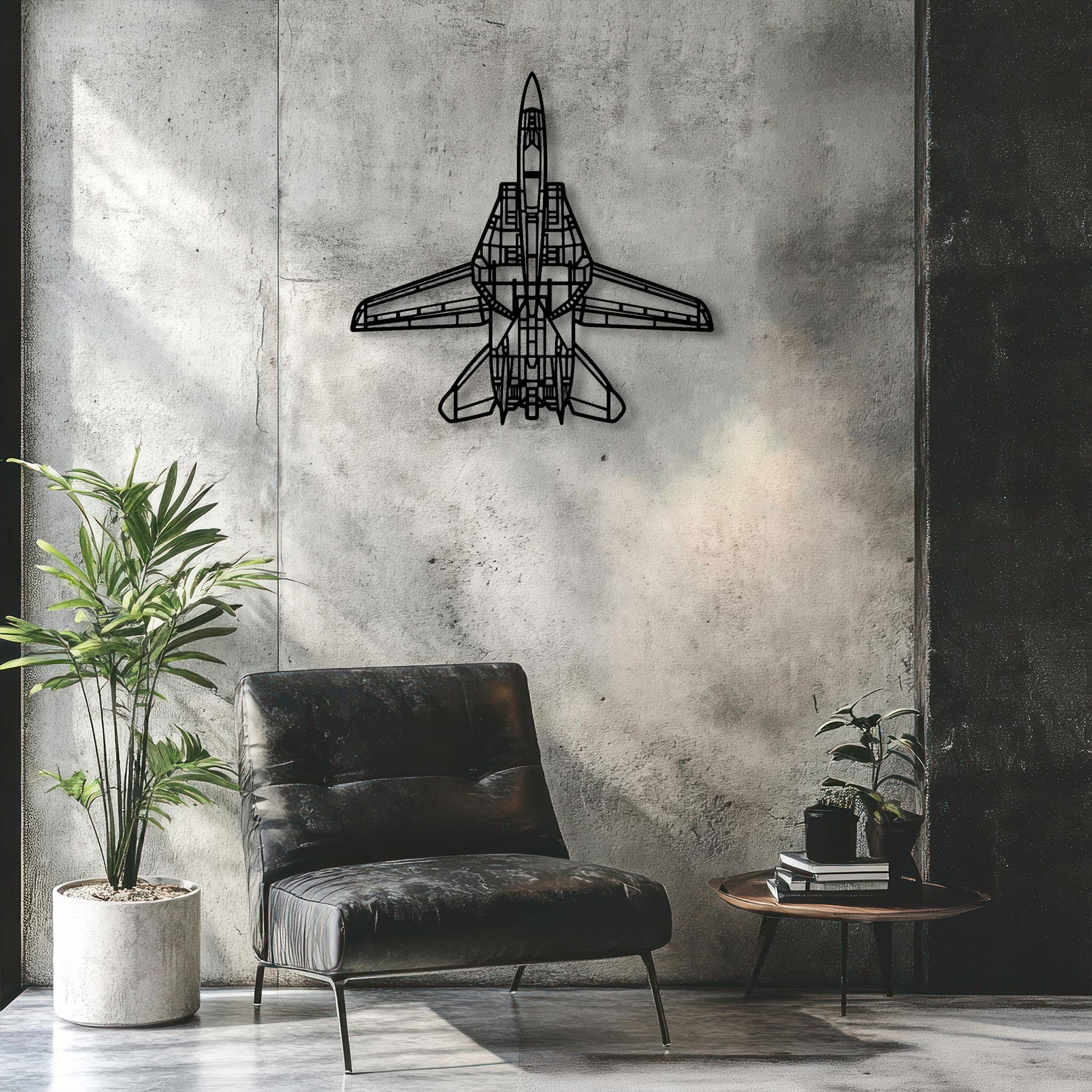 F-14D Tomcat Top Metal Aircraft Wall Art - NCP0560