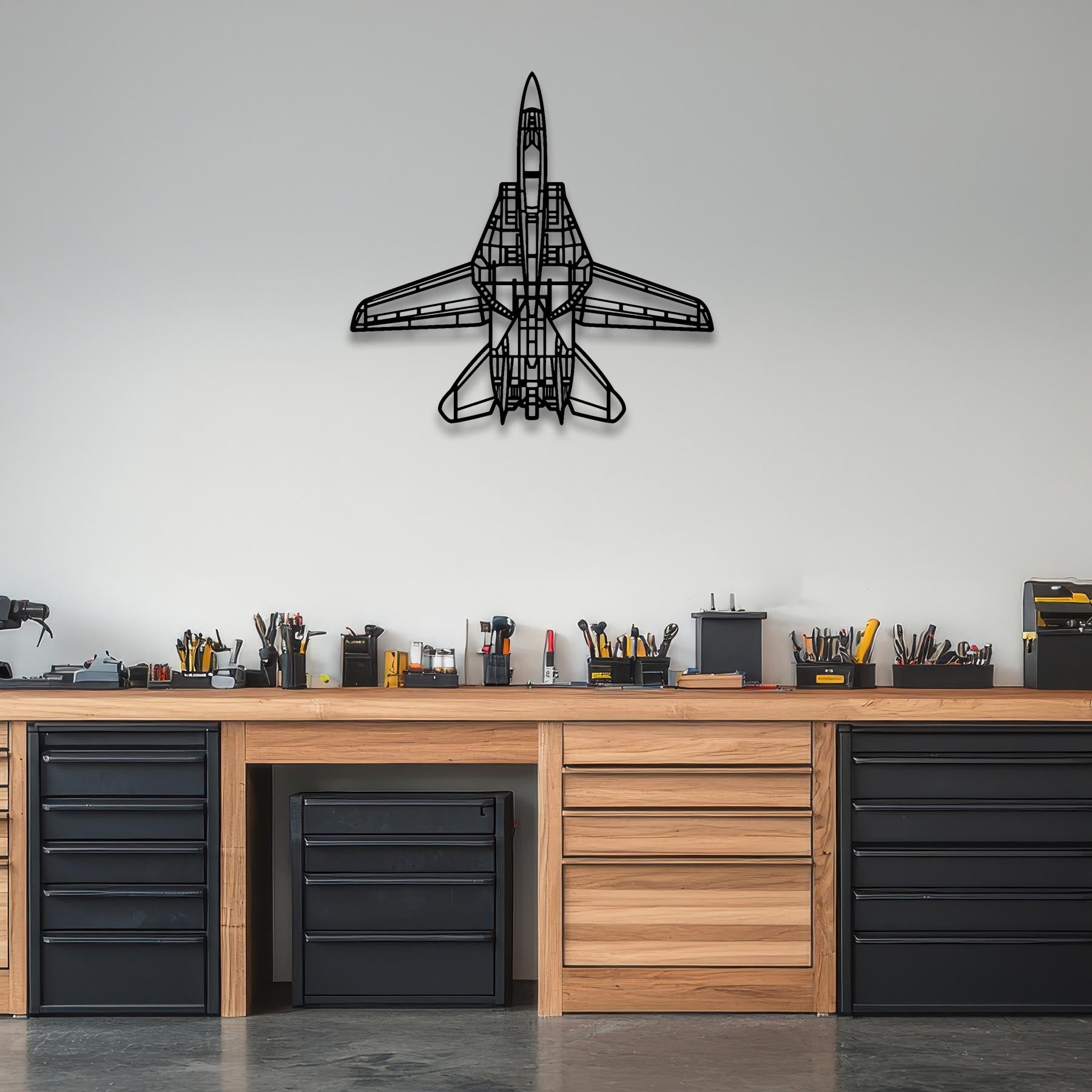 F-14D Tomcat Top Metal Aircraft Wall Art - NCP0560