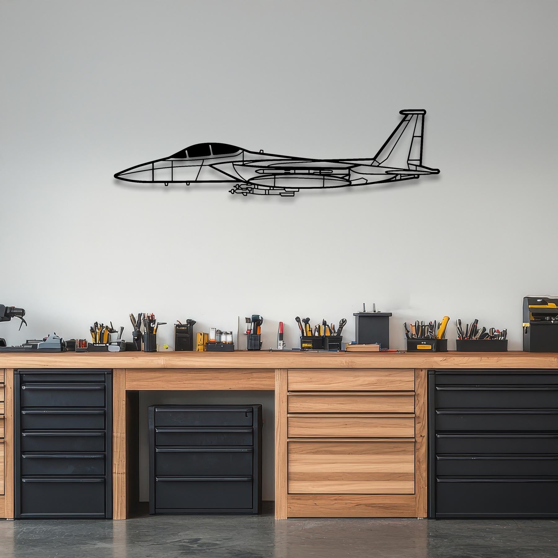 F-15E Strike Eagle Metal Aircraft Wall Art - NCP0075