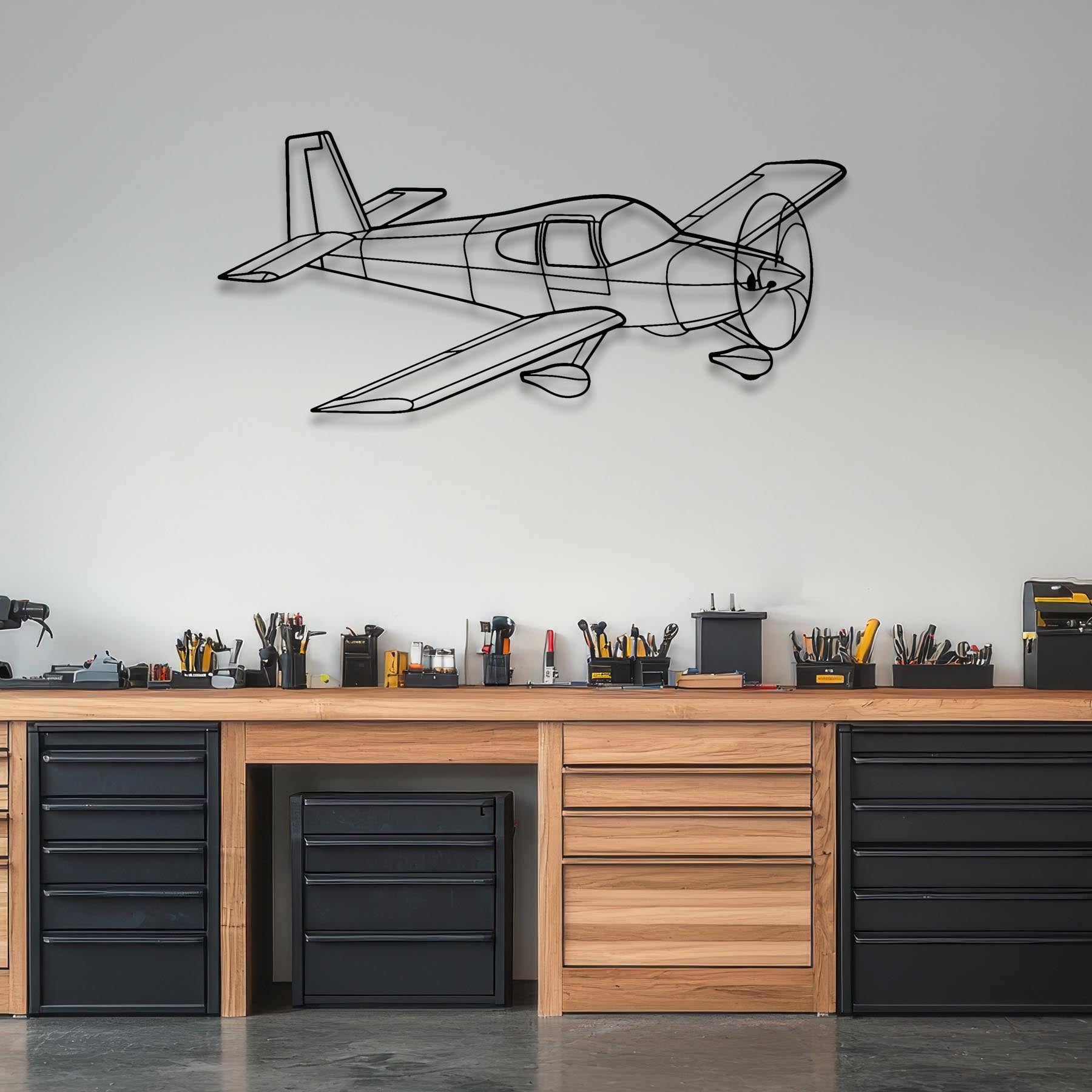 F-22 Raptor Top Metal Neon Aircraft Wall Art - NCN0040