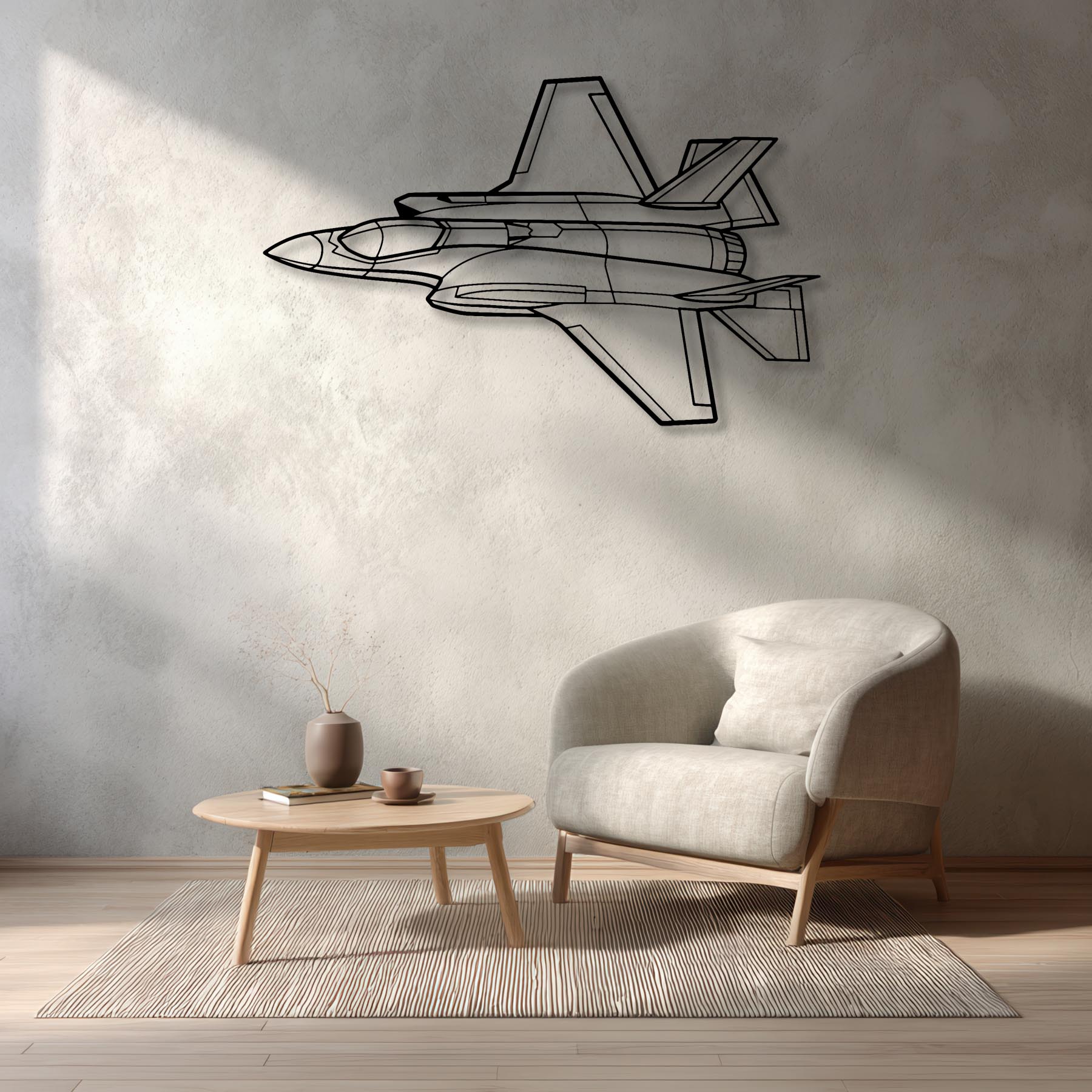 F-35A Lightning II Angle Metal Aircraft Wall Art - NCP0327