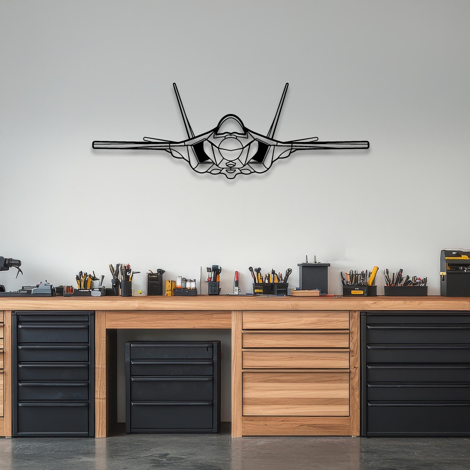 F-35A Lightning II Front Metal Aircraft Wall Art - NCP0223