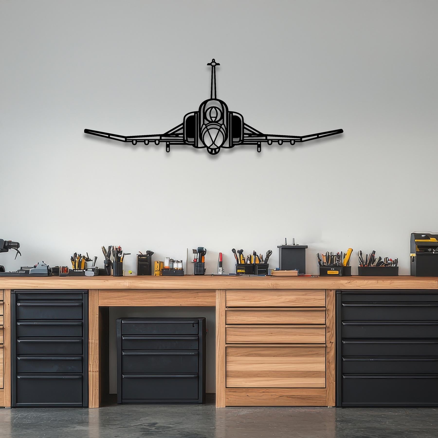 F-4 Phantom Front Metal Aircraft Wall Art - NCP0556