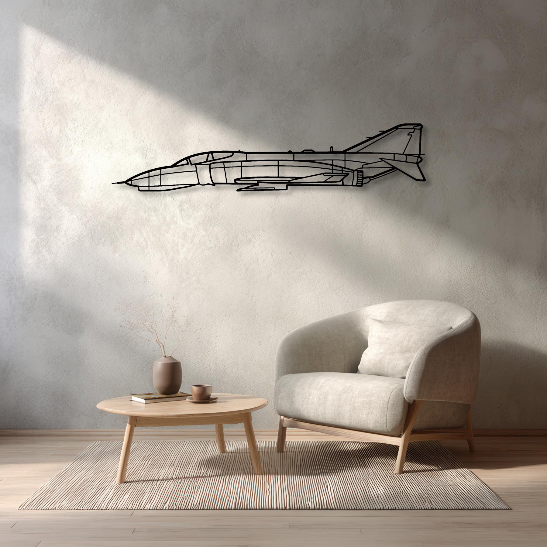 F-4 Phantom Metal Aircraft Wall Art - NCP0068