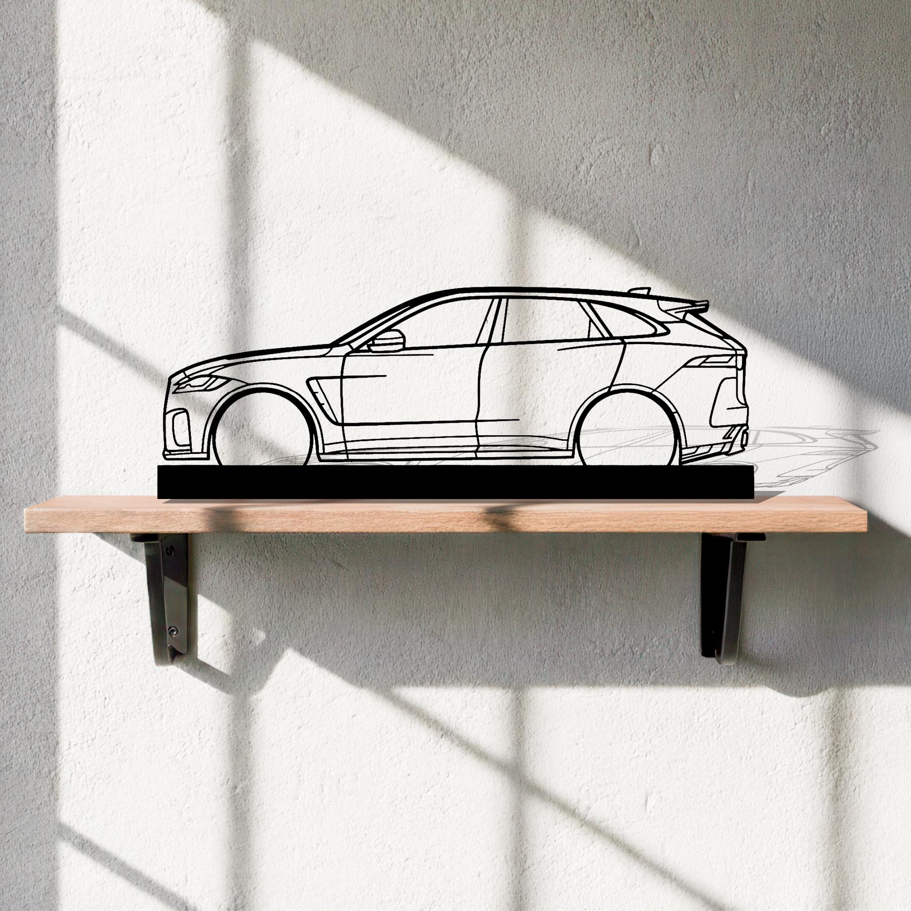 F-Pace SVR Silhouette Metal Art Stand