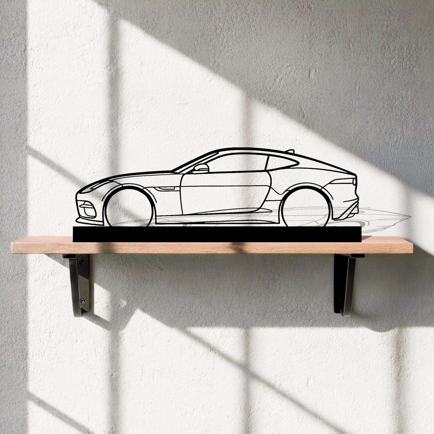 F-Type R Silhouette Metal Art Stand