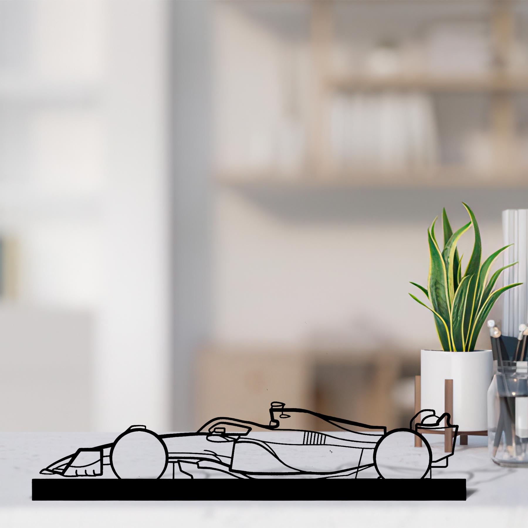 F1 2022 Mercedes Silhouette Metal Art Stand