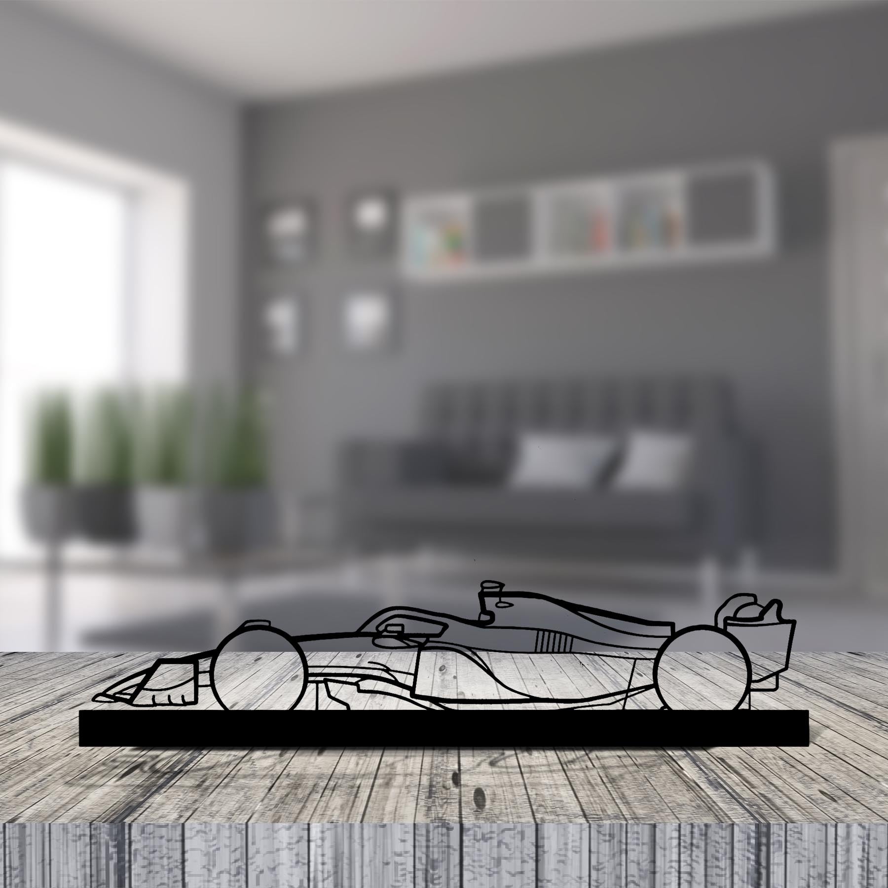 F1 2022 Mercedes Silhouette Metal Art Stand