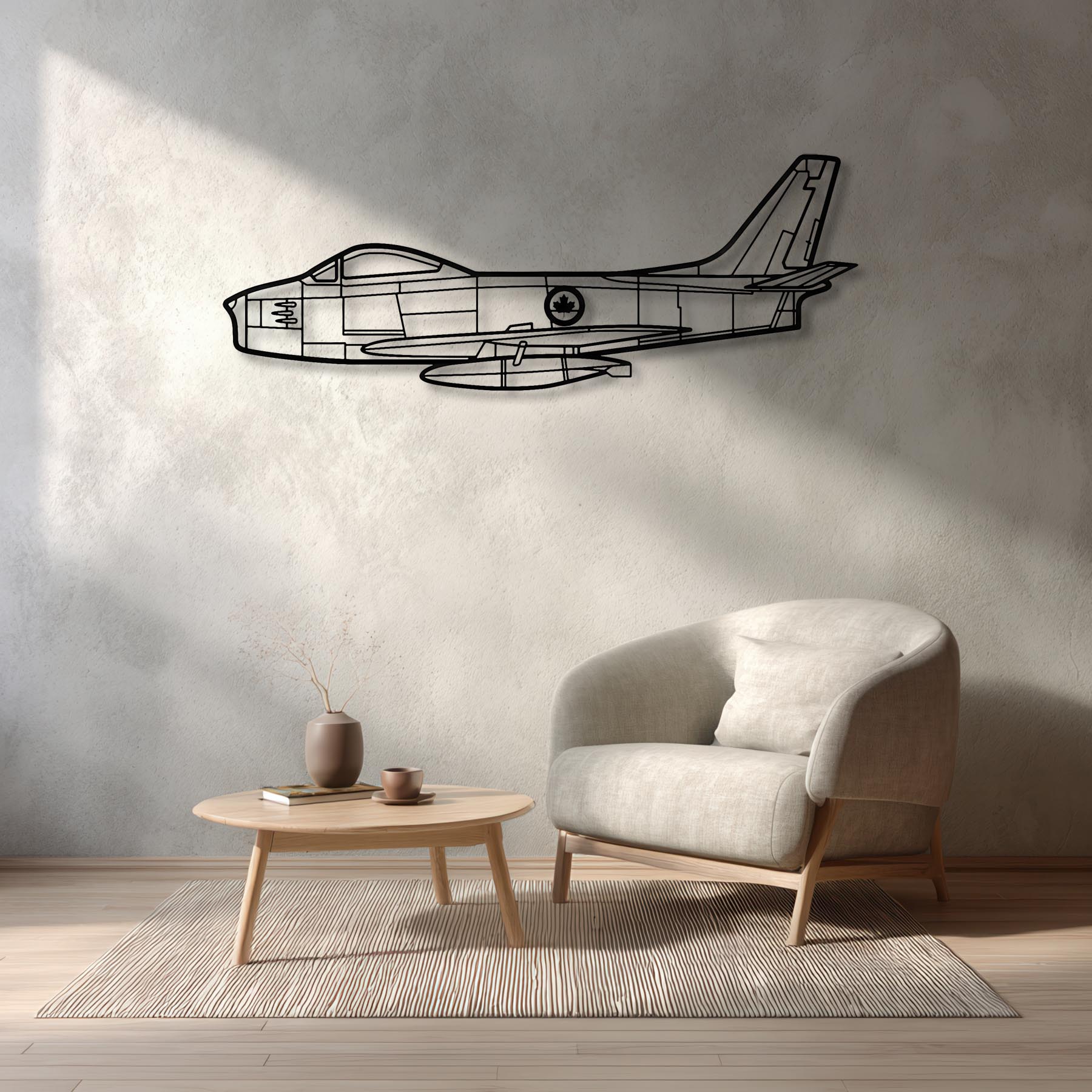 F86 Sabre Canada Metal Aircraft Wall Art - NCP0225